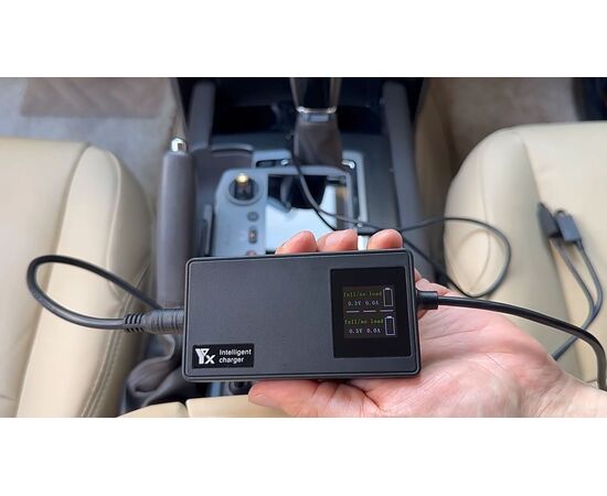 Автомобильное зарядное устройство DJI Air 3 (С дисплеем) (YX), изображение 5