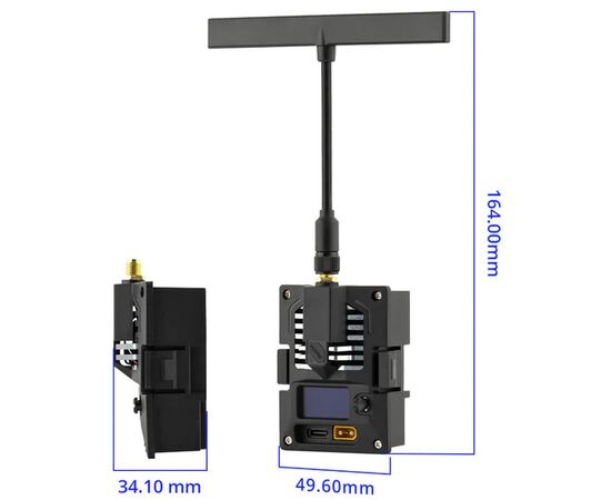ВЧ модуль RadioMaster Bandit Micro ELRS (915/868 МГц), Версия: Micro, изображение 11