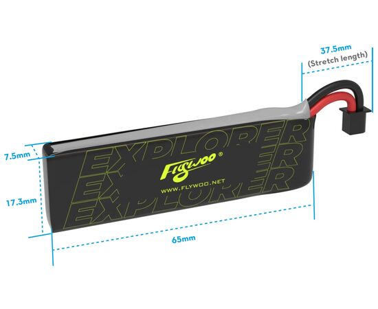 Аккумулятор Flywoo Explorer 750мАч 1S 80C LiHV (A30) (4 шт.), изображение 4