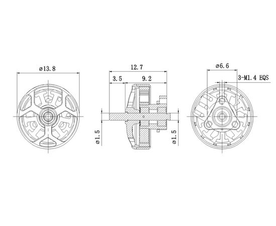 Мотор GEPRC SPEEDX2 1102-10000KV, изображение 6