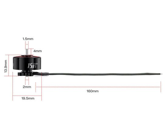 Мотор GEPRC SPEEDX2 1505-4300KV, изображение 6