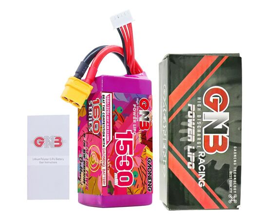 Аккумулятор GNB 1530мАч 4S 160C LiPo (XT60), изображение 5