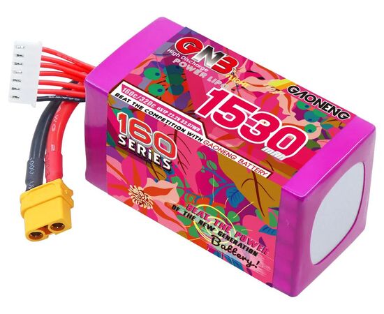 Аккумулятор GNB 1530мАч 6S 160C LiPo (XT60)