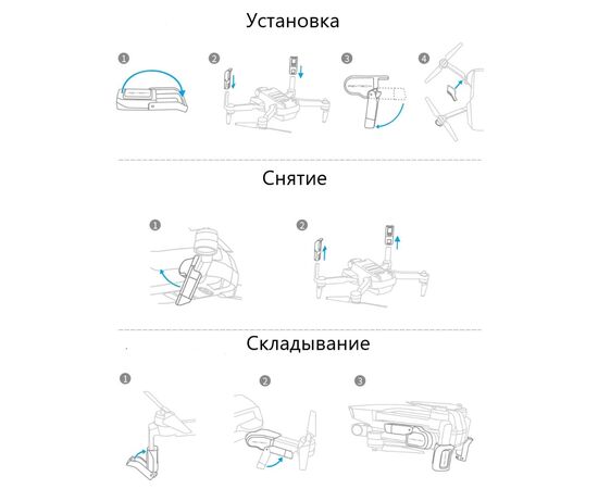 Удлинители шасси DJI Mavic Mini / Mini 2 (PGYTECH P-12A-012), изображение 3