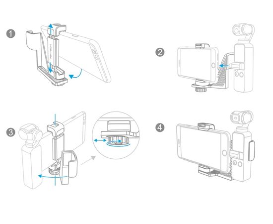 Держатель смартфона DJI Osmo Pocket (PGYTECH P-18C-027), изображение 4