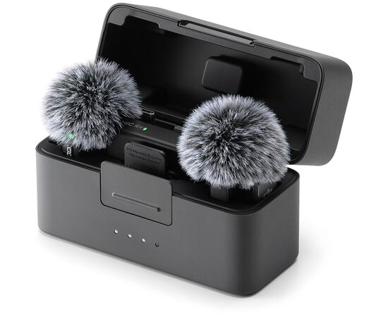 Микрофон DJI Mic Mini (2 передатчика + 1 приёмник + зарядный кейс), Комплект: 2 микрофона + приёмник + кейс