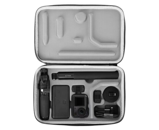 Защитный кейс DJI Osmo Action 3 / 4 / 5 Pro (Adventure Combo) (SunnyLife), Версия: Adventure Combo, Цвет: Чёрный, изображение 3