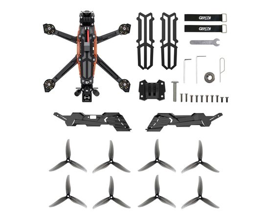 Квадрокоптер GEPRC Vapor-D5/X5 с O4 Air Unit Pro, Версия: X5 (рама Squashed X), Комплектация: С GPS, Приёмник: ELRS 2,4 ГГц, изображение 7