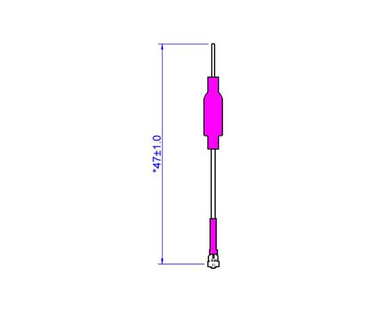 Антенна диполь 5,8 ГГц Happymodel Mobula6 2024 / Mobula7 / Mobula8, Длина: 47 мм, Количество: 1 шт., изображение 4