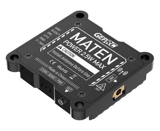 Видеопередатчик GEPRC MATEN 5,8 ГГц 2,5 Вт VTX, изображение 6