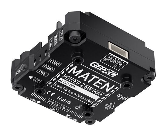 Видеопередатчик GEPRC MATEN 5,8 ГГц 2,5 Вт VTX PRO, изображение 7