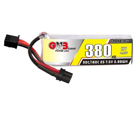 Аккумулятор GNB 380мАч 2S 90C LiHV (XT30)