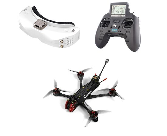 Набор HGLRC Sector D5 Analog с GPS (ELRS 868/915 МГц)