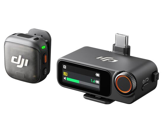 Микрофон DJI Mic 3 (1 передатчик + 1 приёмник), Комплект: Микрофон + приёмник