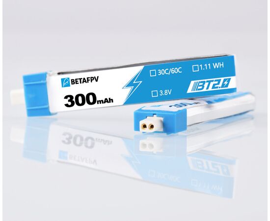 Аккумуляторы BETAFPV 300мАч 1S 30C LiHV (BT2.0), Комплектация: 1 шт., изображение 4