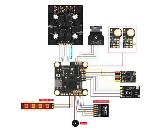 Полётный контроллер Foxeer H7 MPU6000 8S, изображение 4