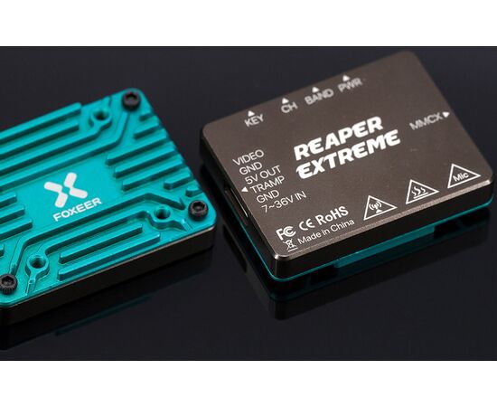 Видеопередатчик Foxeer Reaper Extreme V1 5,8 ГГц 2,5 Вт (Бирюзовый), изображение 4