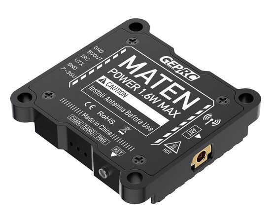 Видеопередатчик GEPRC MATEN 5,8 ГГц 1,6 Вт VTX, изображение 4