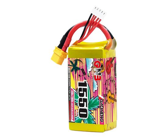 Аккумулятор GNB 1550мАч 4S 140C LiPo (XT60), изображение 3