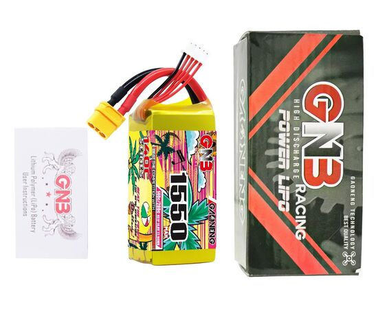 Аккумулятор GNB 1550мАч 4S 140C LiPo (XT60), изображение 6