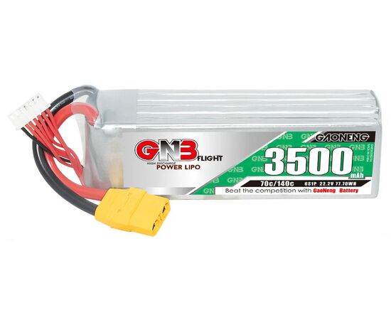 Аккумулятор GNB 3500мАч 6S 70C LiPo (XT90), изображение 2