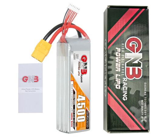Аккумулятор GNB 4500мАч 6S 70C LiHV (XT60/XT90), Разъём: XT90, изображение 6