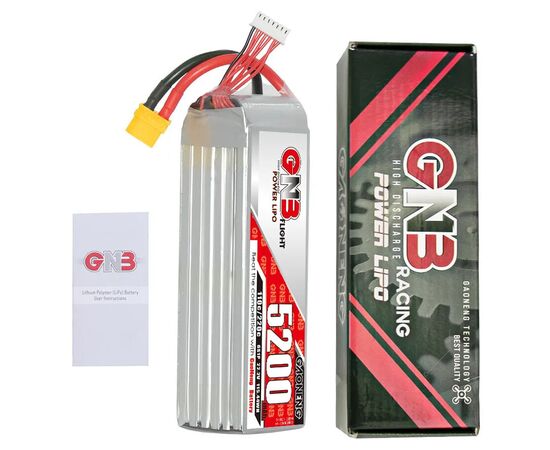 Аккумулятор GNB 5200мАч 6S 110C LiPo (XT60), изображение 4