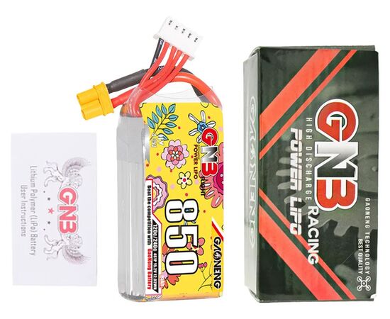 Аккумулятор GNB 850мАч 4S 120C LiHV (XT30), Версия: 4S, изображение 6