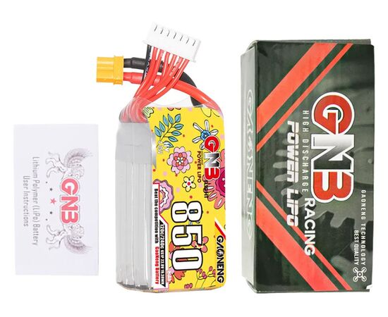 Аккумулятор GNB 850мАч 6S 120C LiHV (XT30), Версия: 6S, изображение 6