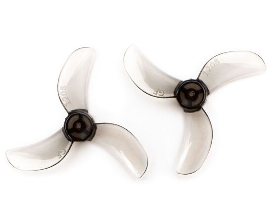 Пропеллеры Gemfan 31мм 1208 3-лопастные (Прозрачный серый) (Вал 1,0 мм) (4CW+4CCW), изображение 2