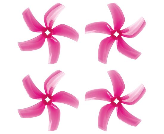 Пропеллеры Gemfan 76мм 5-лопастные (M5 / 1,5 мм) (2CW+2CCW), Цвет: Розовый, изображение 3