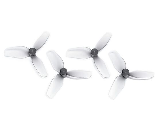 Пропеллеры HQProp 31MMX3 3-лопастные (Серый) (Вал 1,0 мм) (2CW+2CCW), изображение 2