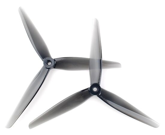 Пропеллеры HQProp 8X3.7X3 3-лопастные (Серый) (M5) (1CW+1CCW), изображение 2