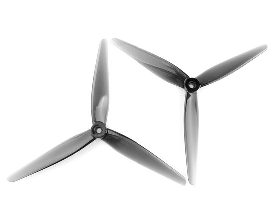 Пропеллеры HQProp 8X3.7X3 3-лопастные (Серый) (M5) (1CW+1CCW), изображение 3