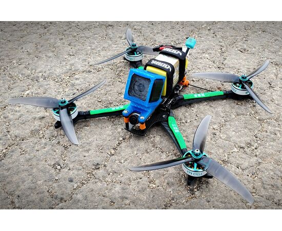 Пропеллеры HQProp J75 7X5X3 3-лопастные (Серый) (M5) (2CW+2CCW), изображение 3