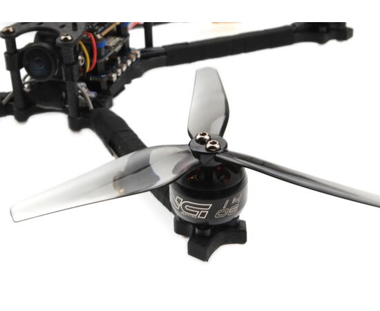 Пропеллеры HQProp T4X2X3 3-лопастные (Серый) (Вал 1,5 мм) (2CW+2CCW), изображение 4