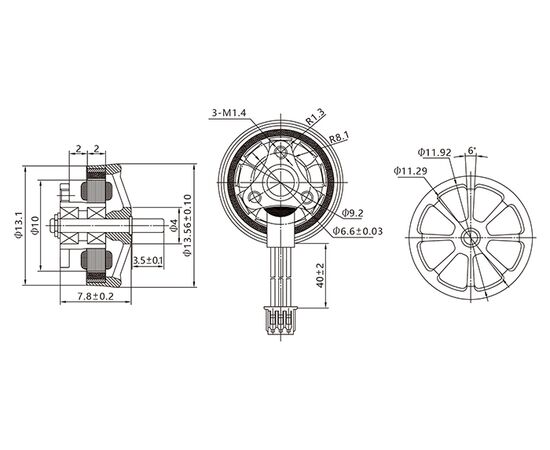 Мотор Happymodel EX1002 20000KV (4 шт.), изображение 7