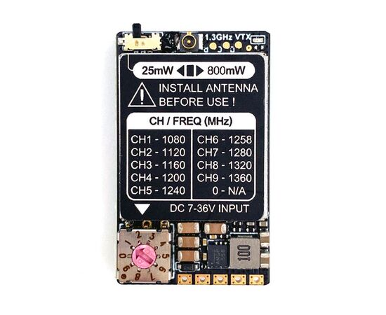 Видеопередатчик RUSHFPV 1,3 ГГц 800 мВт VTX, изображение 2