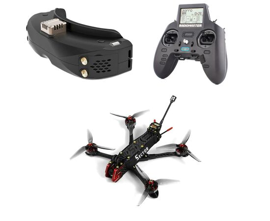 Набор HGLRC Sector D5 Analog с GPS (ELRS 868/915 МГц)