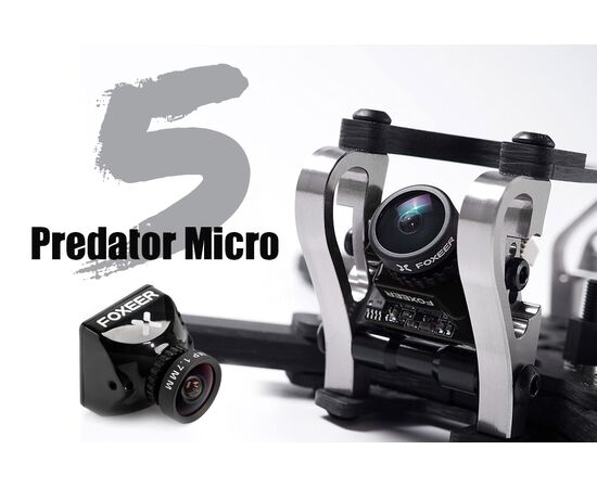 FPV Камера Foxeer Micro Predator 5 (Full Case), Версия: Micro, Цвет: Чёрный, изображение 4