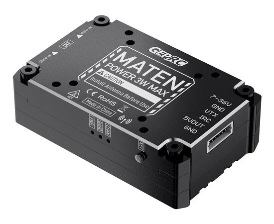Видеопередатчик GEPRC MATEN 5,8 ГГц 3 Вт VTX PRO V2, Разъём: MMCX, изображение 4