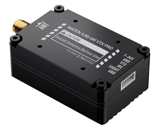 Видеопередатчик GEPRC MATEN 5,8 ГГц 4 Вт VTX PRO, изображение 6