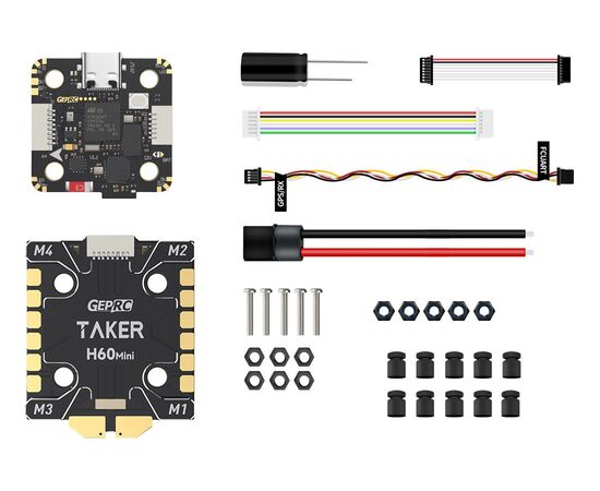 Стек GEPRC TAKER H743 Mini 60A, Комплектация: полный стек, изображение 7