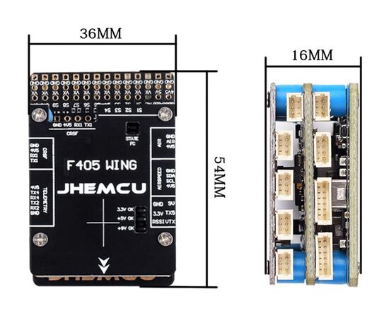 Полётный контроллер JHEMCU F405 WING, изображение 5