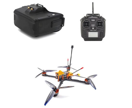 Набор DarwinFPV Darwin129 7" Analog с TX12 и COBRA X V4 (ELRS 2,4 ГГц)