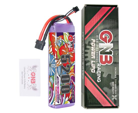 Аккумулятор GNB 5200мАч 2S 120C LiHV (XT60), изображение 5