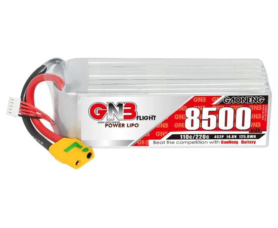 Аккумулятор GNB 8500мАч 4S2P 110C LiPo (XT90), изображение 3