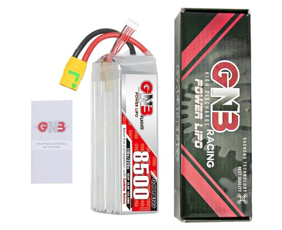 Аккумулятор GNB 8500мАч 4S2P 110C LiPo (XT90), изображение 5