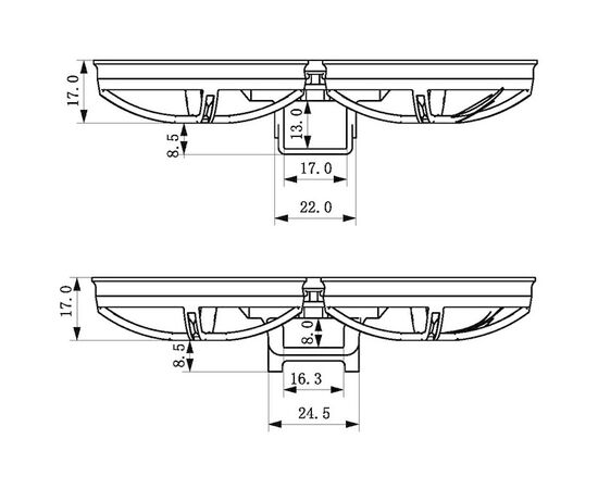 Рама Happymodel Mobula8 85 мм (Прозрачный чёрный), изображение 5