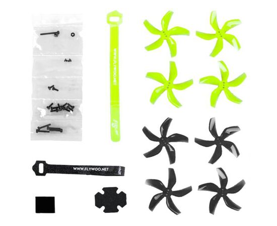 Квадрокоптер Flywoo CineRace20 V2 Neon LED (Power Kit), Версия: V2, Видеопередача: Отсутствует (Power Kit), Приёмник: PNP (без приёмника), изображение 5